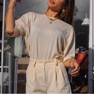 SOLD The Rosemilk Cream Corduroy Bambino Trousers